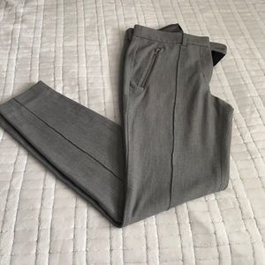 Express gray zipper detail pant